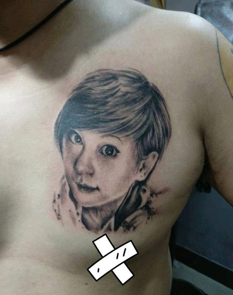 人物肖像纹身图片_欧美写实纹身图案