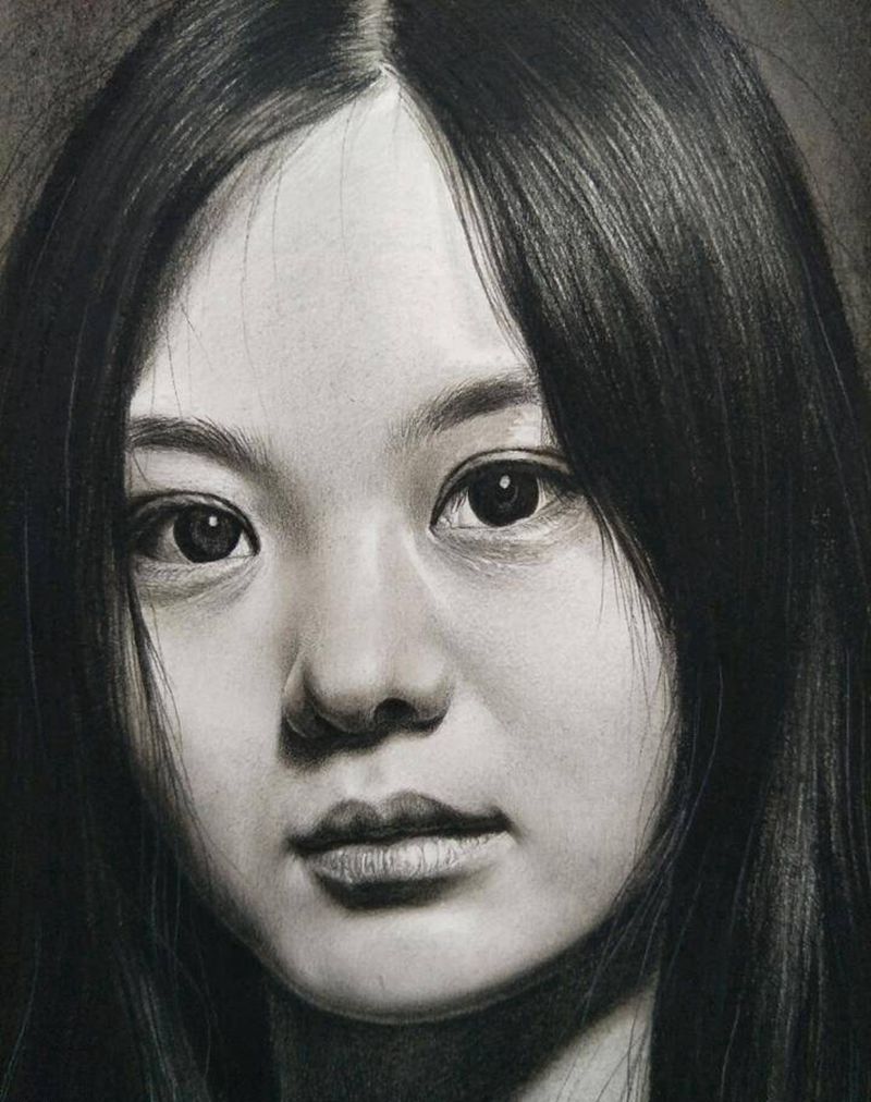 超写实人物肖像纹身图片