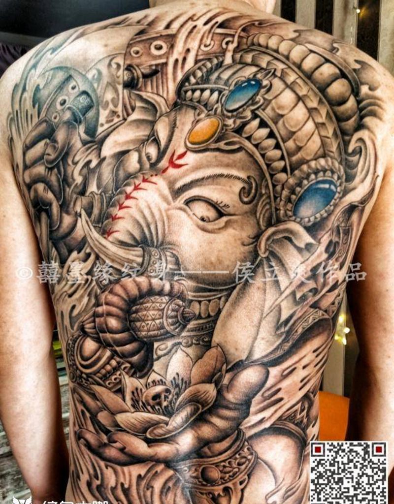 象神纹身图片