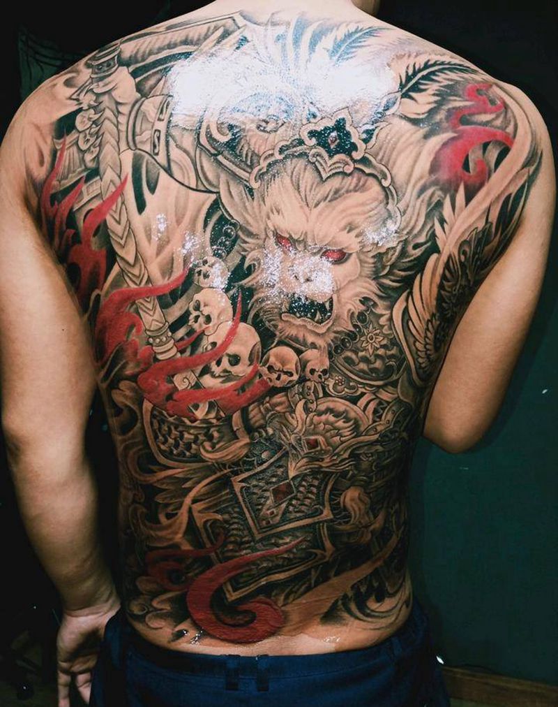 斗战胜佛纹身图片