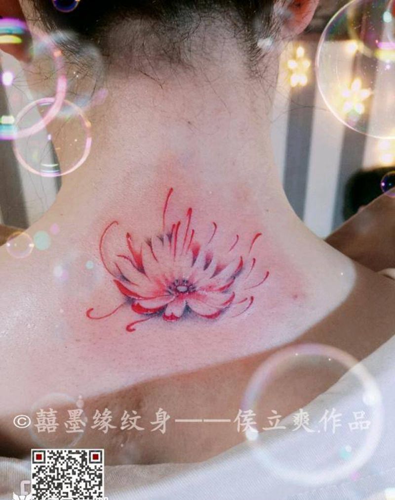 莲花纹身图片