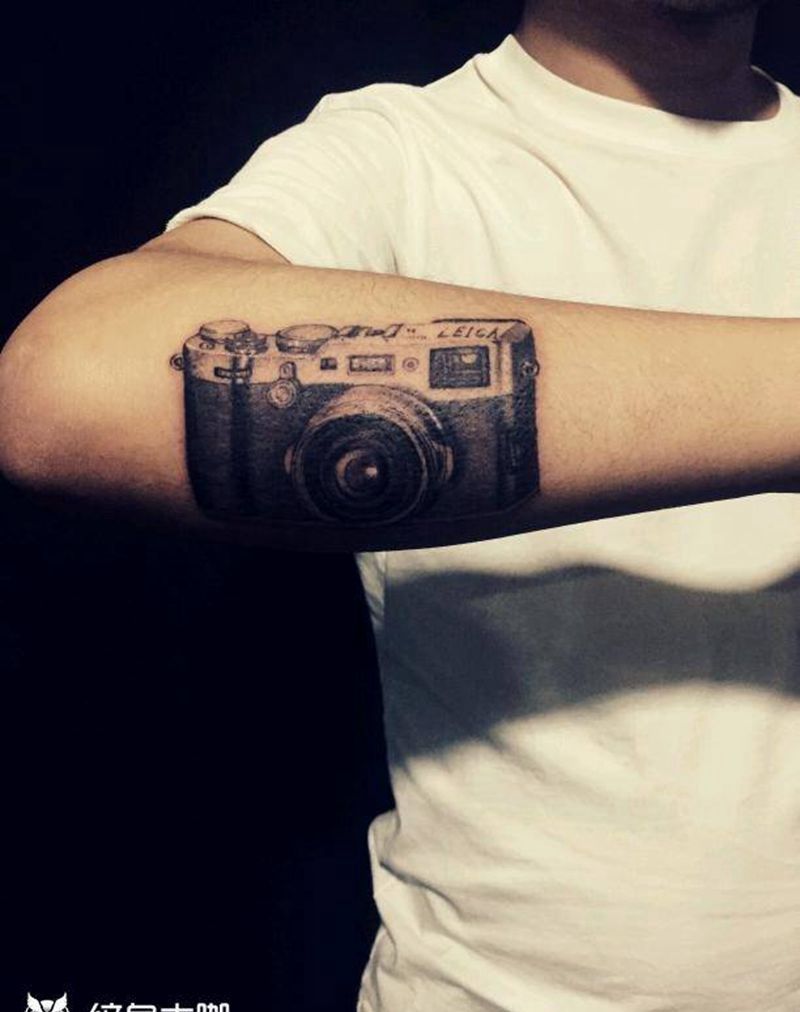 相机纹身图片
