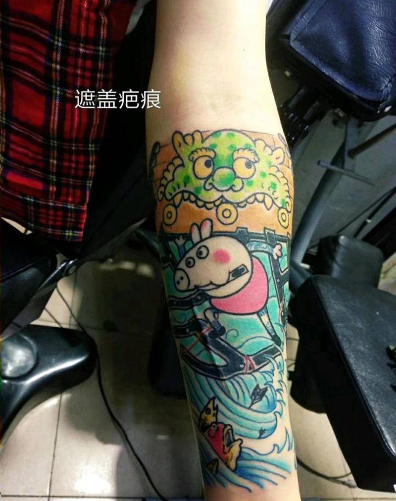 传统小臂纹身图片_老传统纹身图案