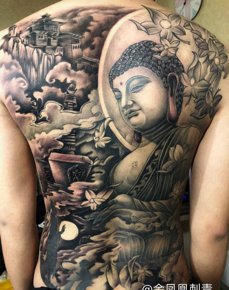 佛纹身图片