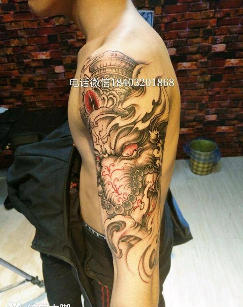 象财神纹身图片