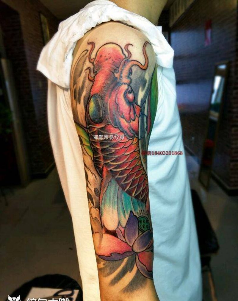 大鲤鱼纹身图片