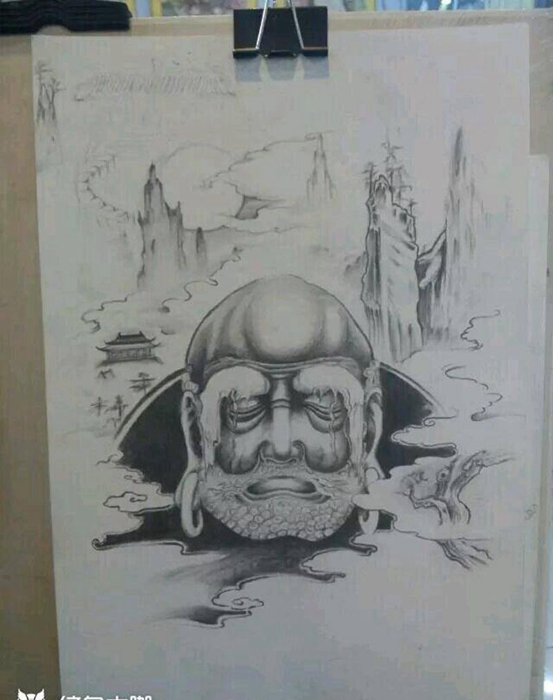 徒弟绘画和纹身练习作品纹身图片