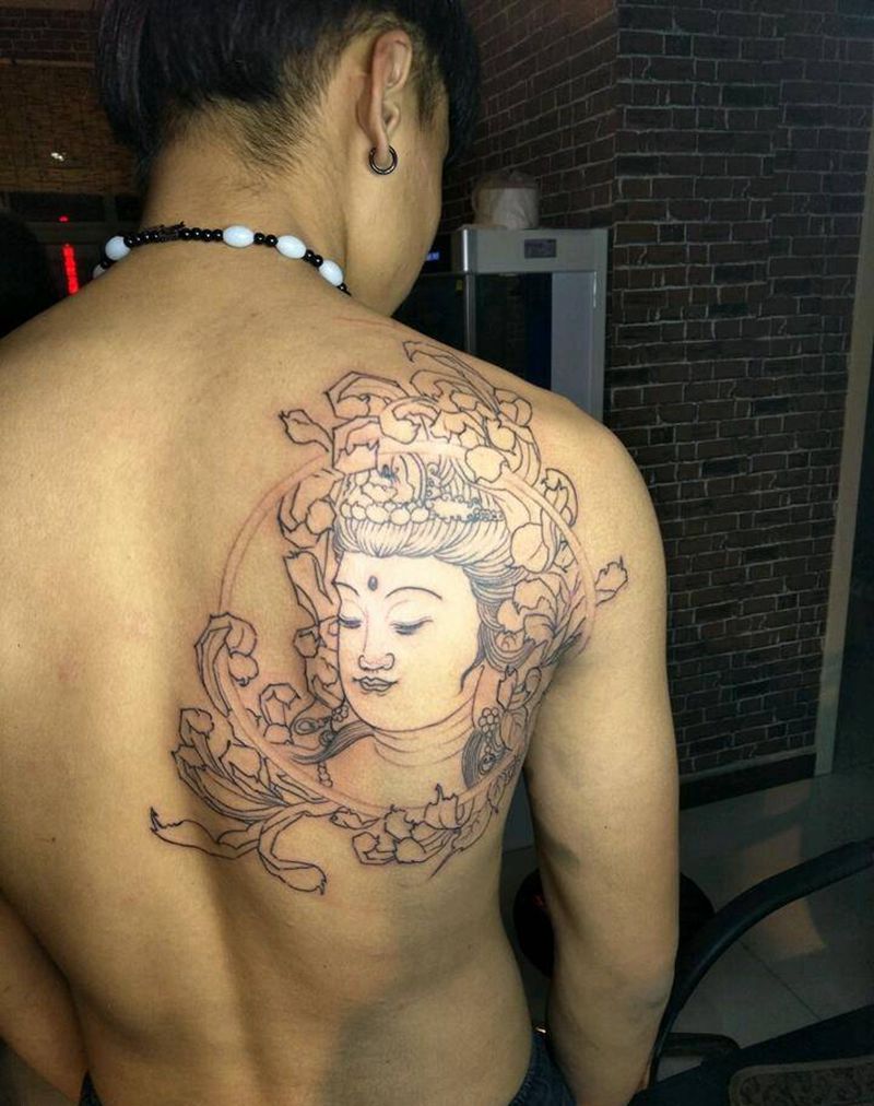 菩萨纹身图片