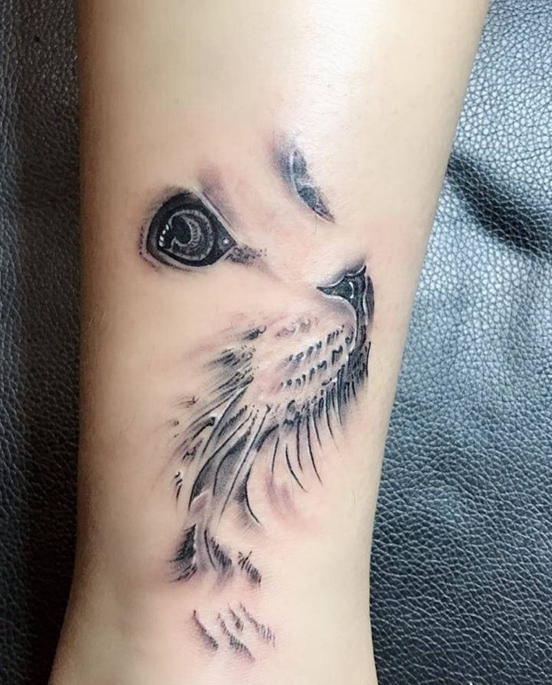 小猫咪纹身图片