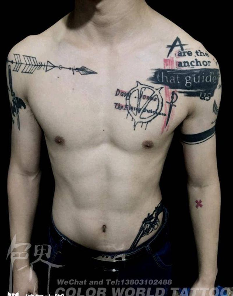 海报风纹身图片