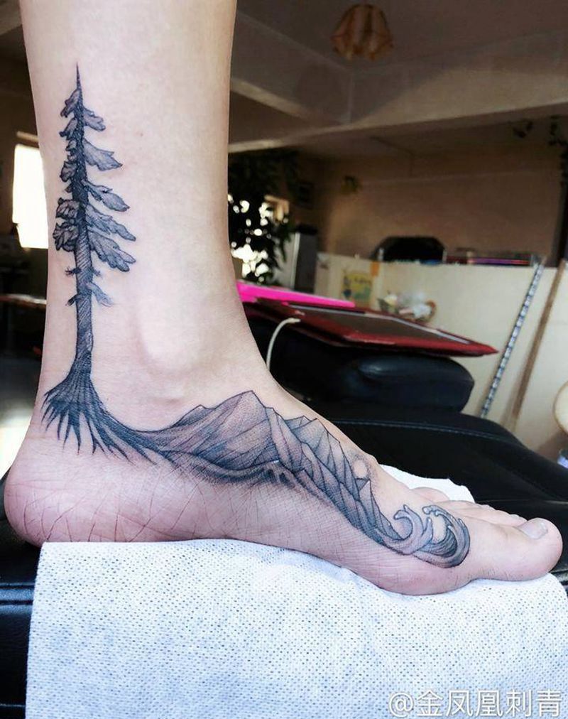 山纹身图片