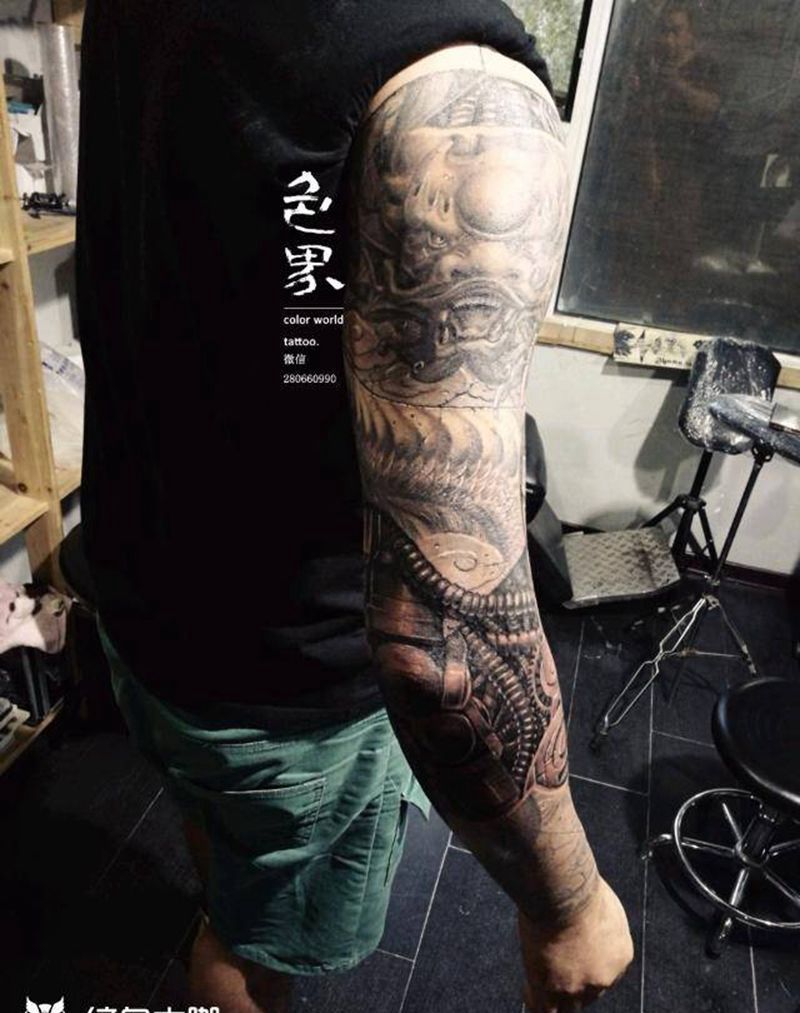 恢复期，全部在褪皮！纹身图片