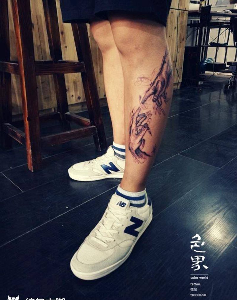 上帝之手纹身图片