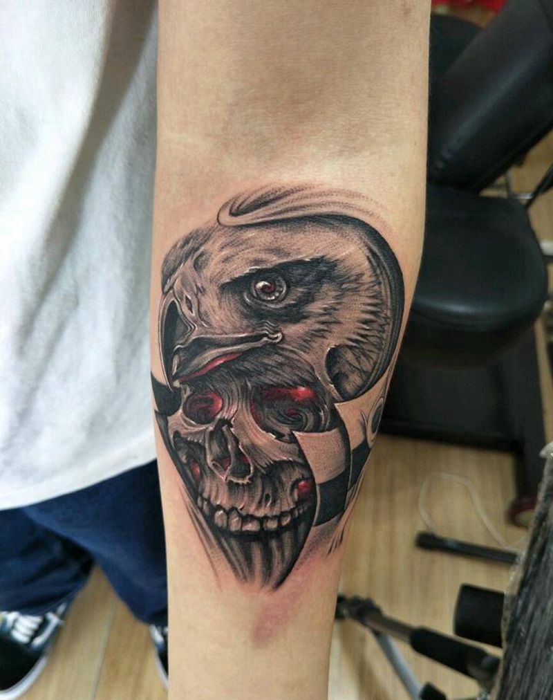 骷髅头纹身图片