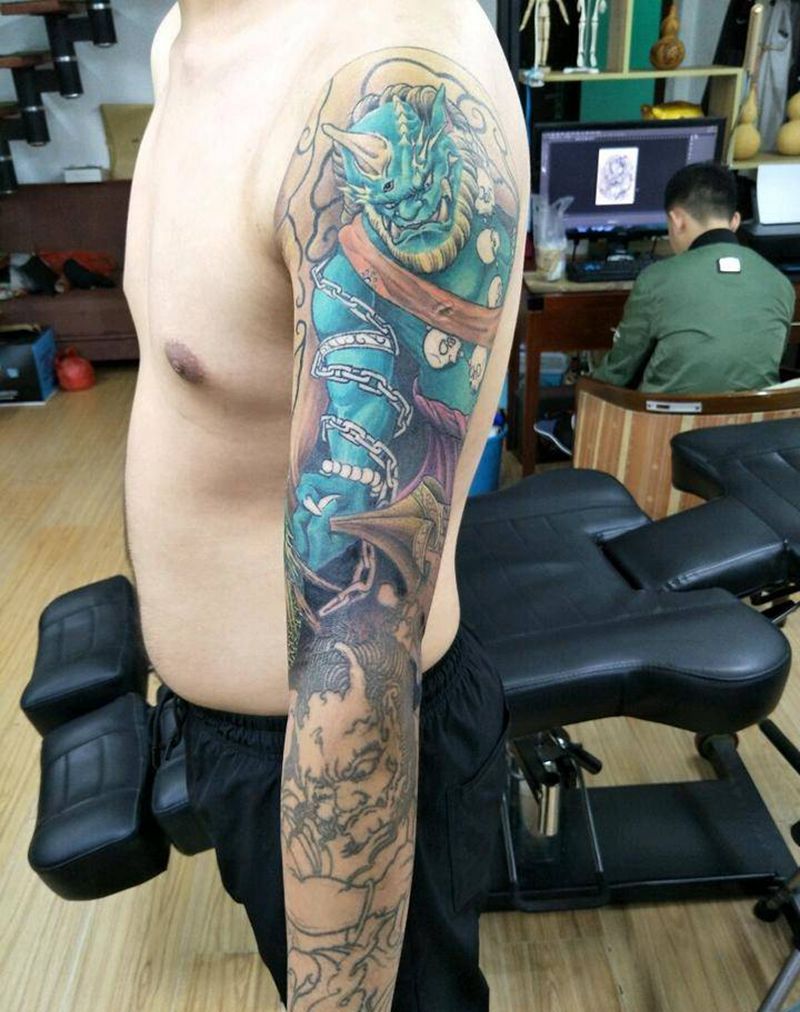 风雷，纹身图片