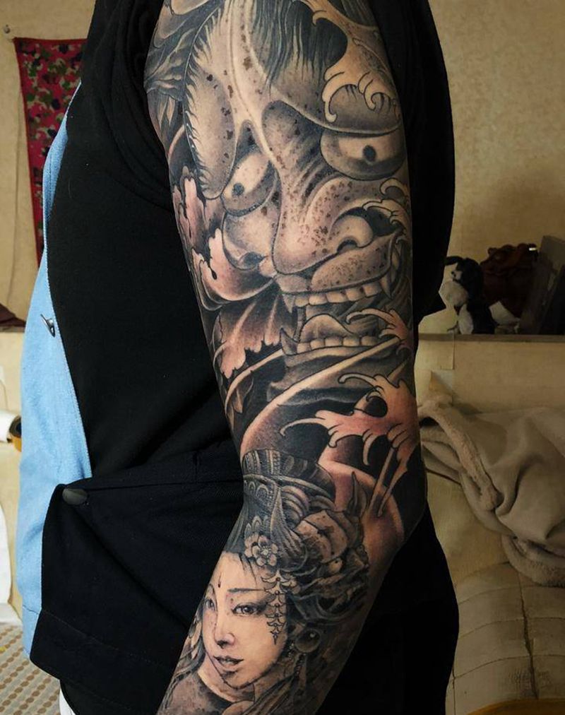 完成，大面积蜕皮恢复中纹身图片