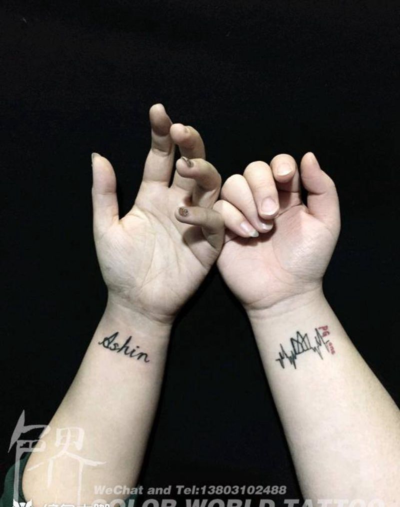 小清新字母纹身图片