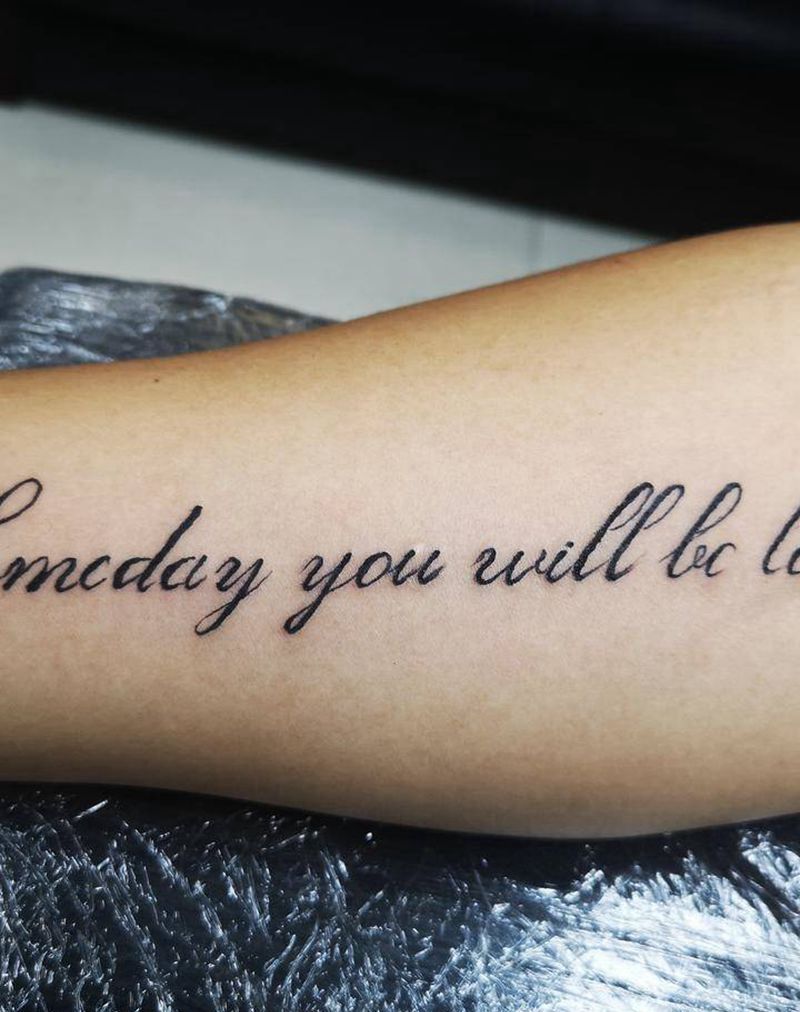 英文艺术体纹身图片_手臂纹身图案