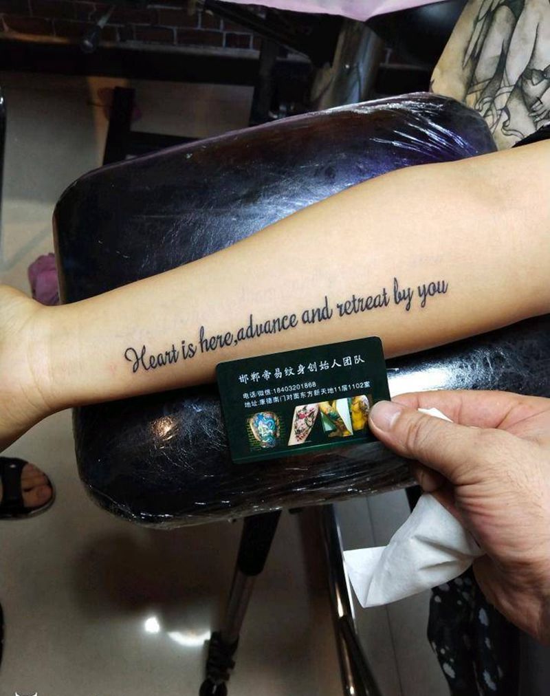 英文纹身图片_手臂纹身图案