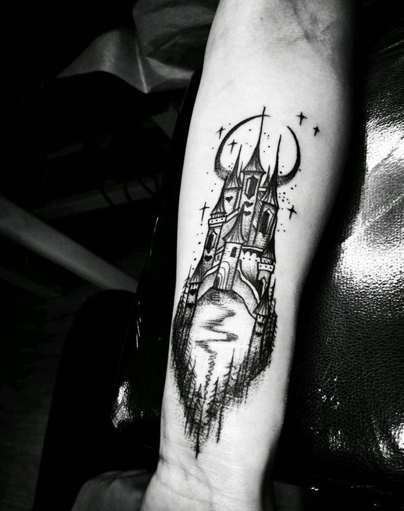 城堡纹身图片