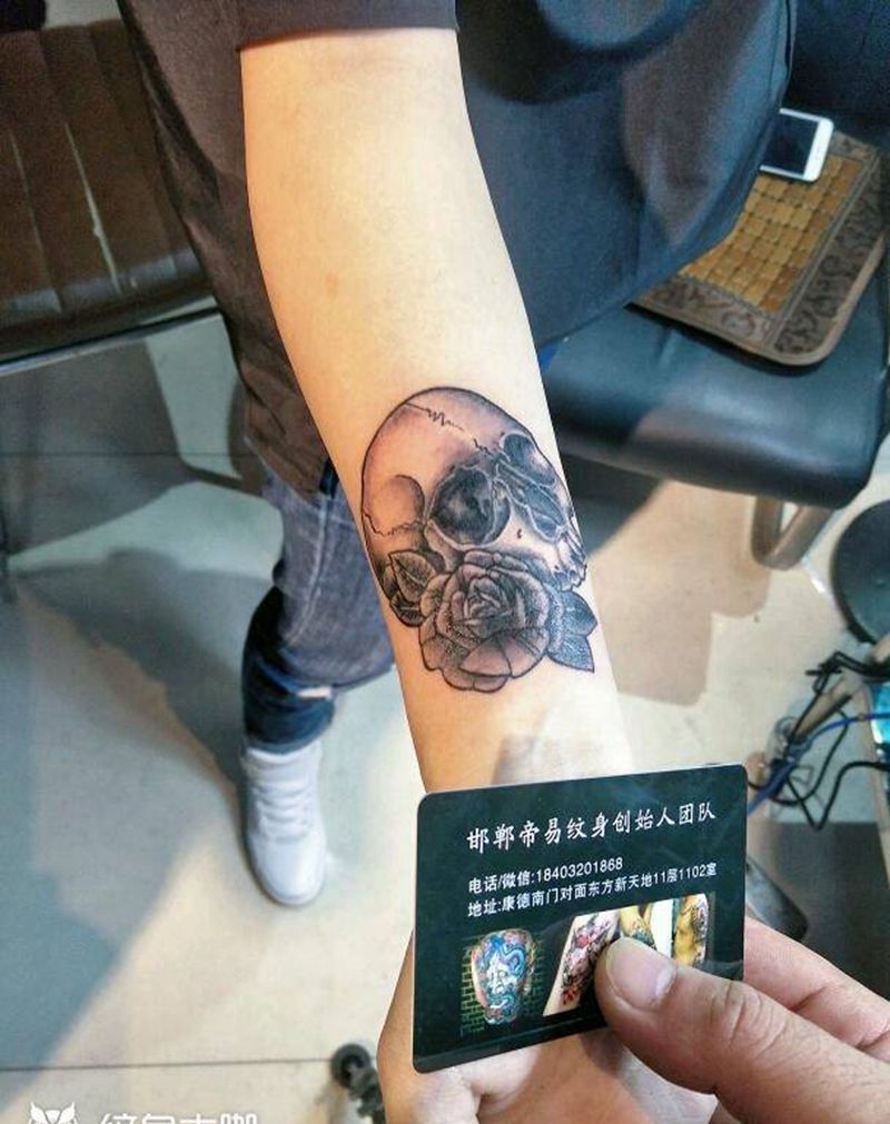 骷髅纹身图片