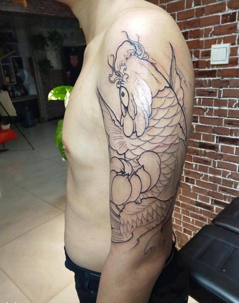 又是线纹身图片