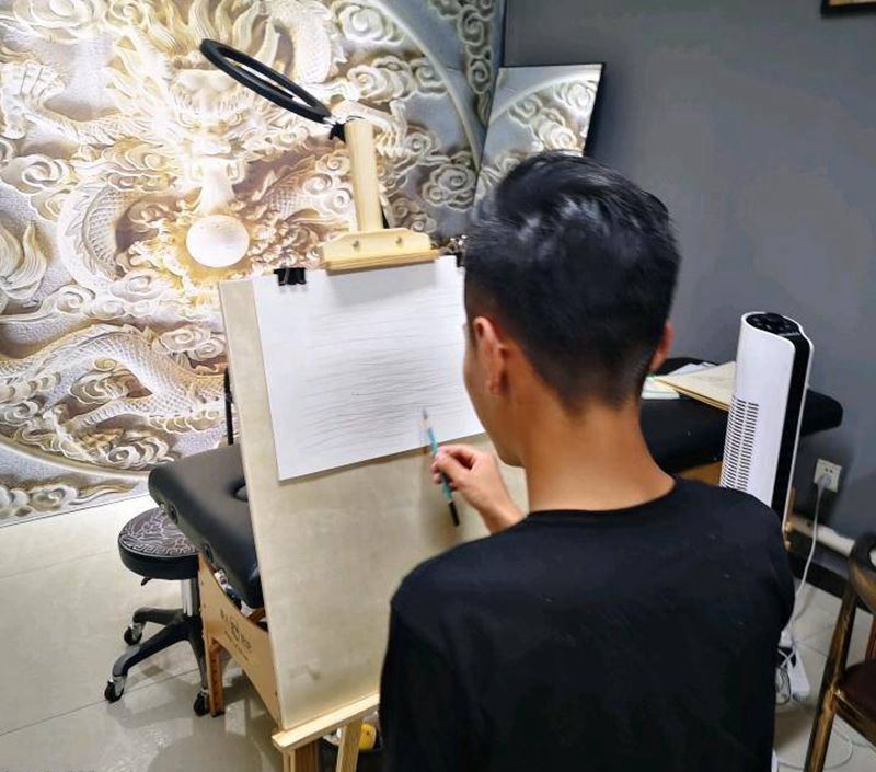 学员练习日常纹身图片_教学纹身图案