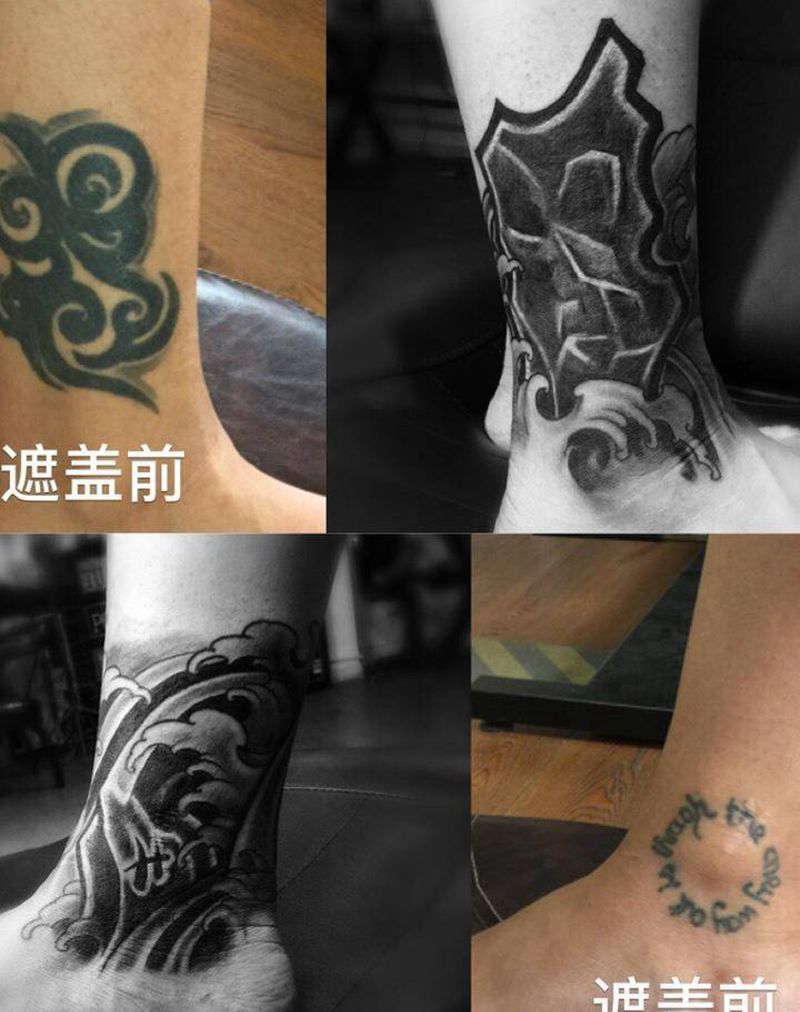 遮盖旧文身纹身图片