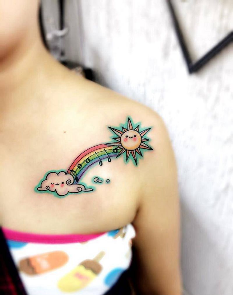 孩子叫朵朵纹身图片