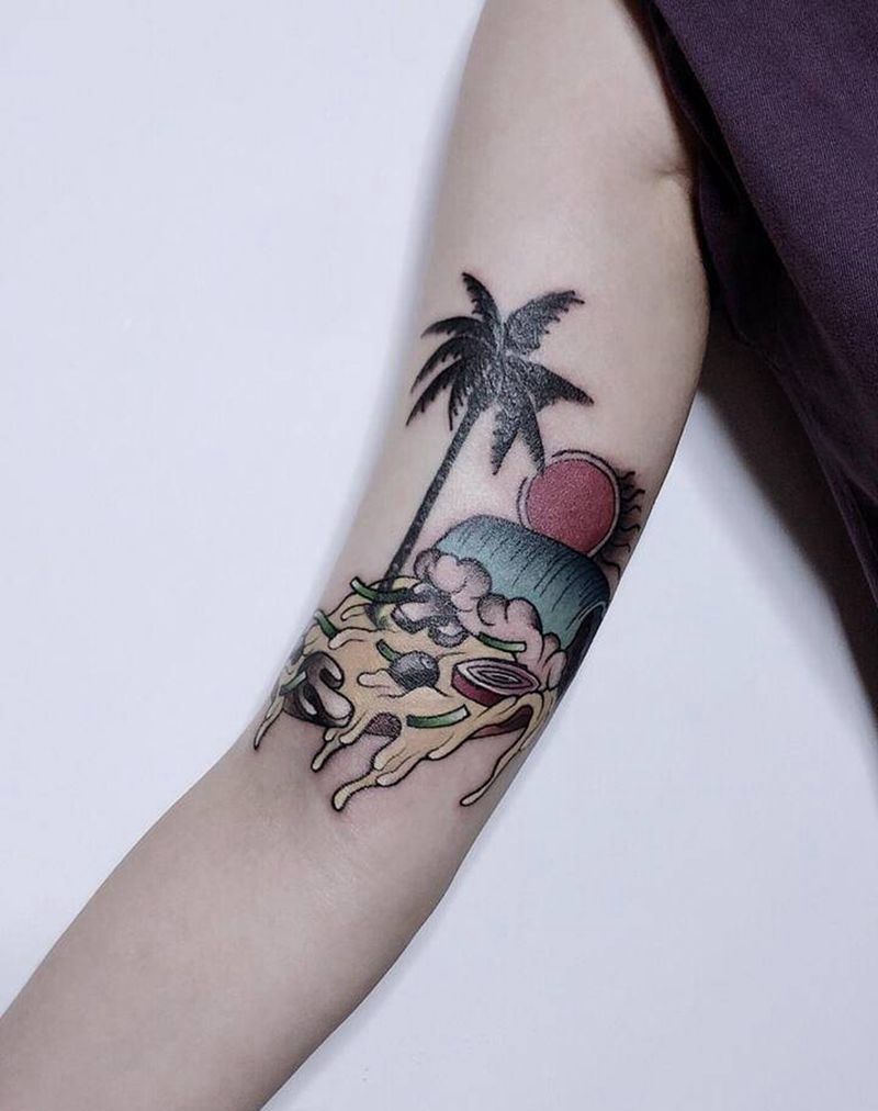 添加修改纹身图片_手臂New School纹身图案