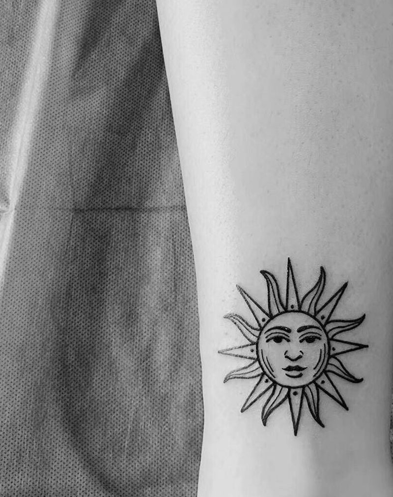 小清新纹身图片_几何纹身图案