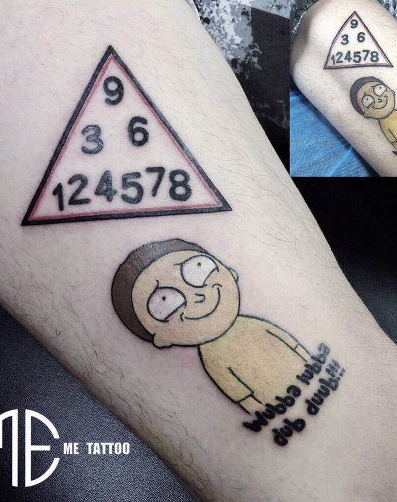 旧图调整翻新纹身图片_腿部纹身图案