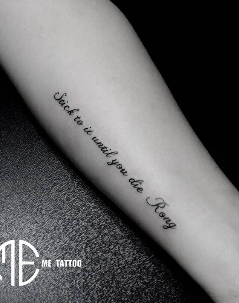 小清新字母纹身图片_手臂纹身图案