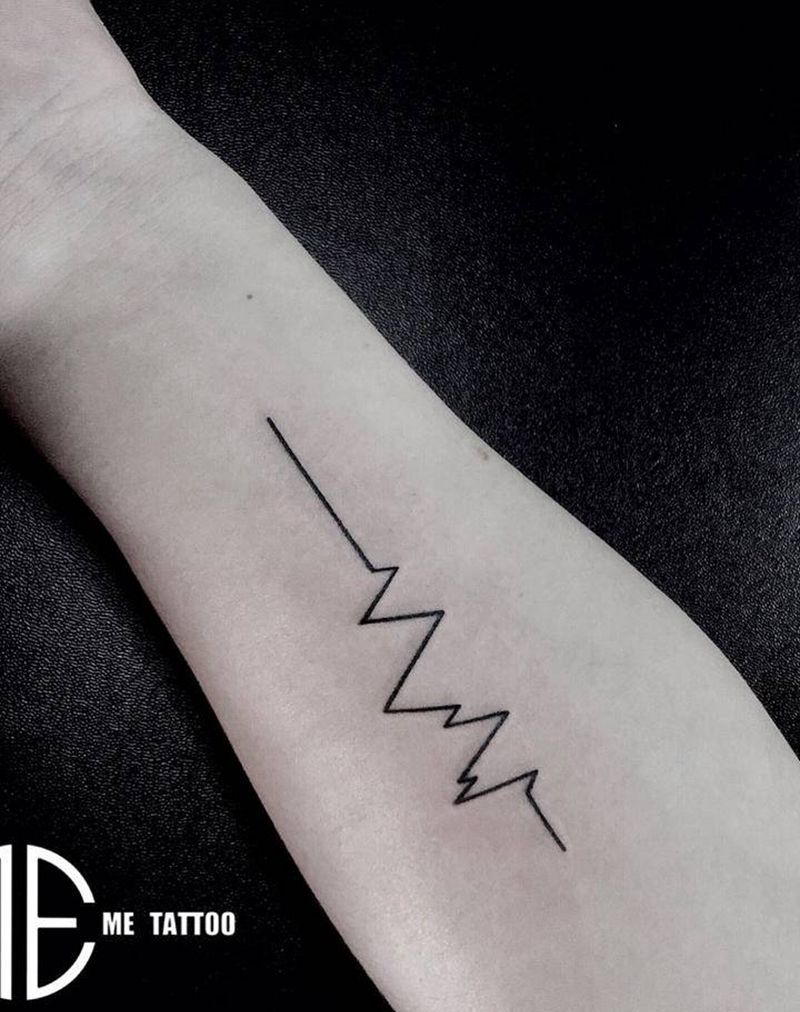 线条纹身图片_手臂纹身图案