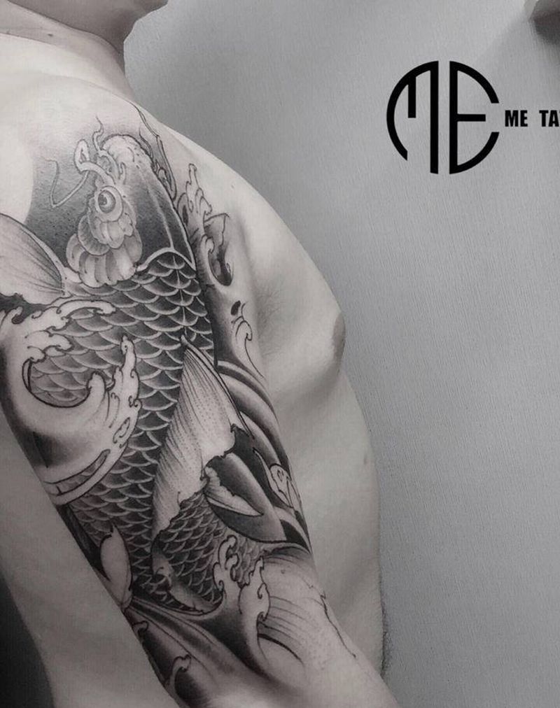 小肥鱼儿纹身图片_手臂纹身图案