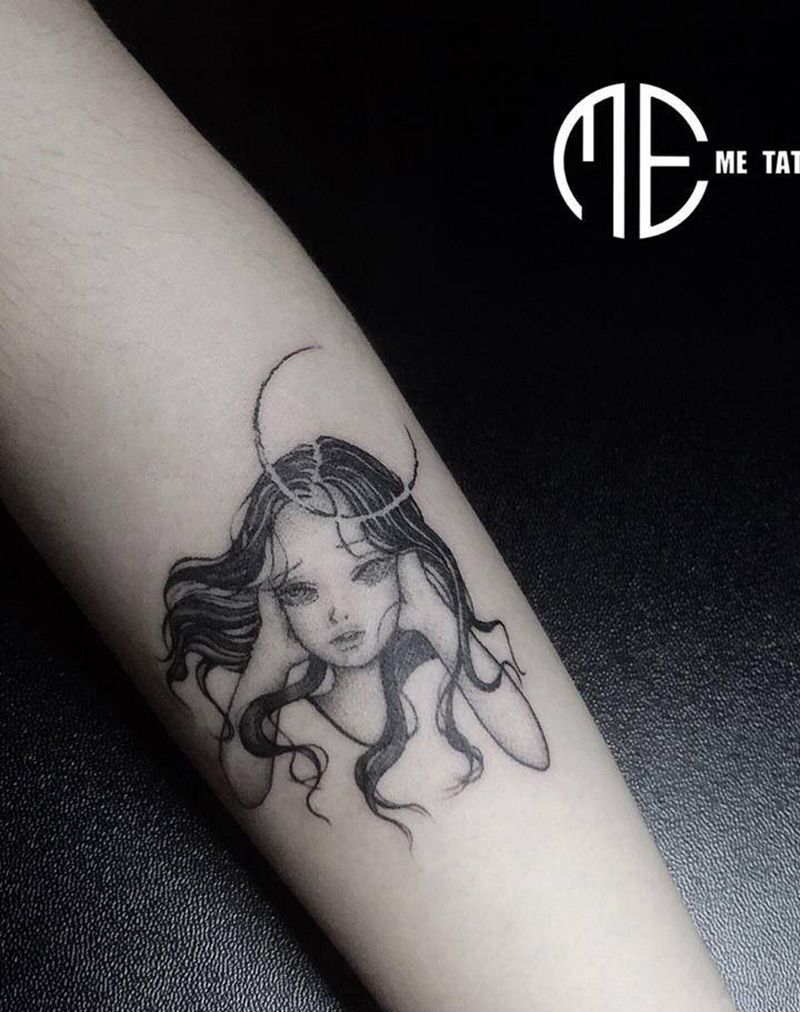 小仙女纹身图片_手臂纹身图案
