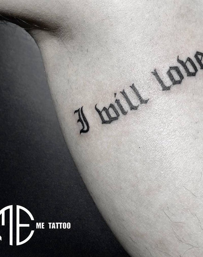 字母设计纹身图片_腿部纹身图案