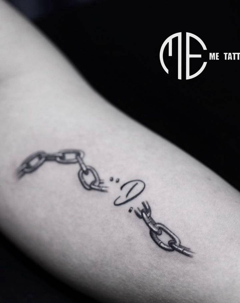 ⛓纹身图片_手臂纹身图案