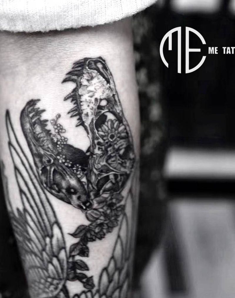 一朵霸王花纹身图片_手臂纹身图案