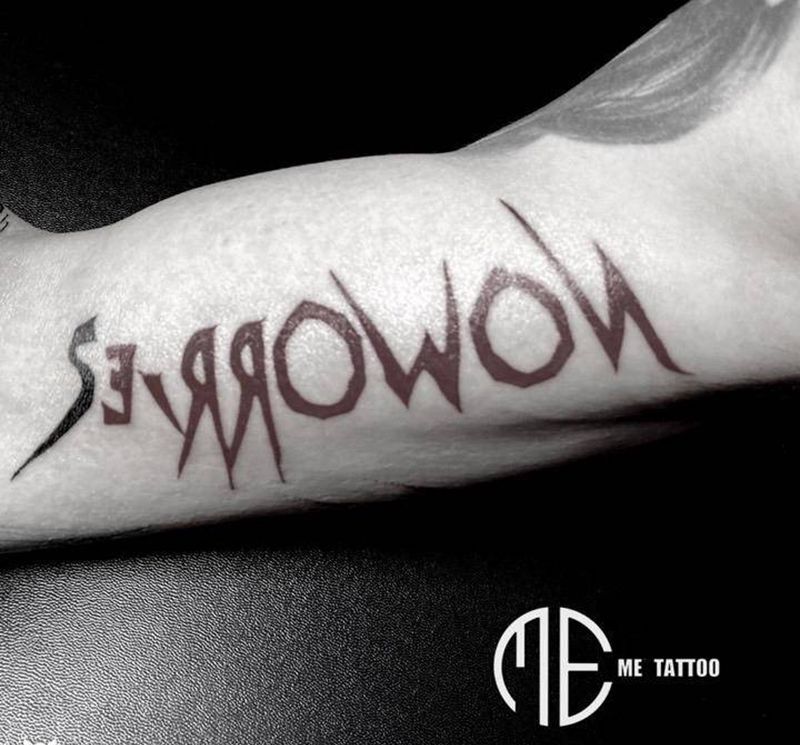 noworries纹身图片_手臂纹身图案