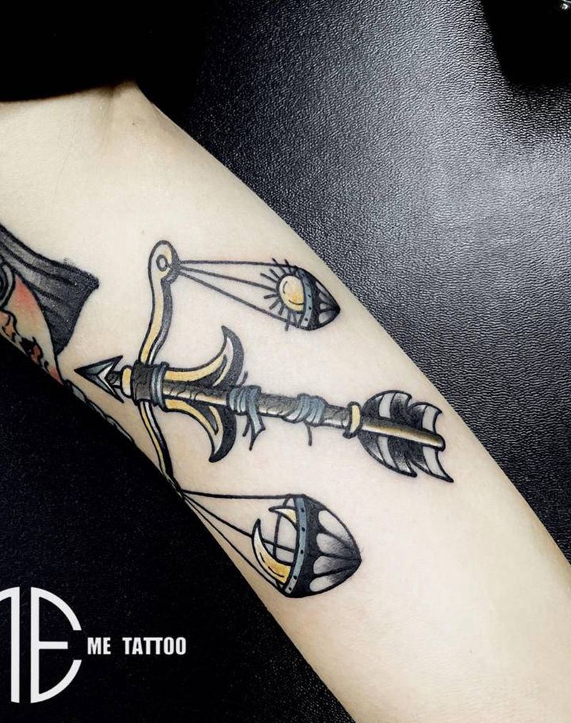 school天平纹身图片_手臂纹身图案