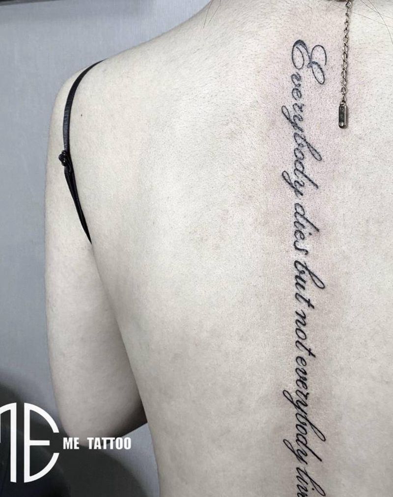 英文字母纹身图片_背部纹身图案