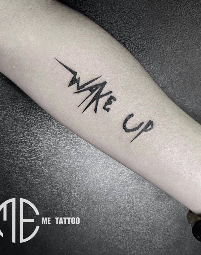 字母纹身图片_手臂纹身图案