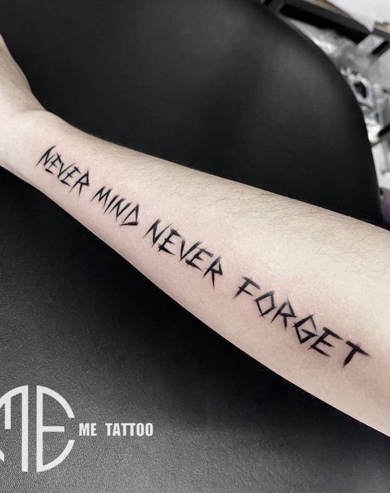 字母纹身图片_手臂纹身图案