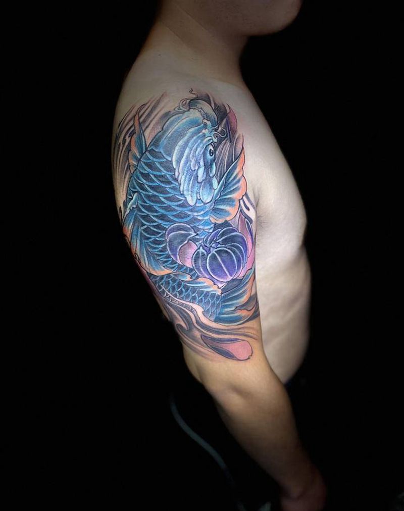 暴力遮盖纹身图片_肩部新传统纹身图案