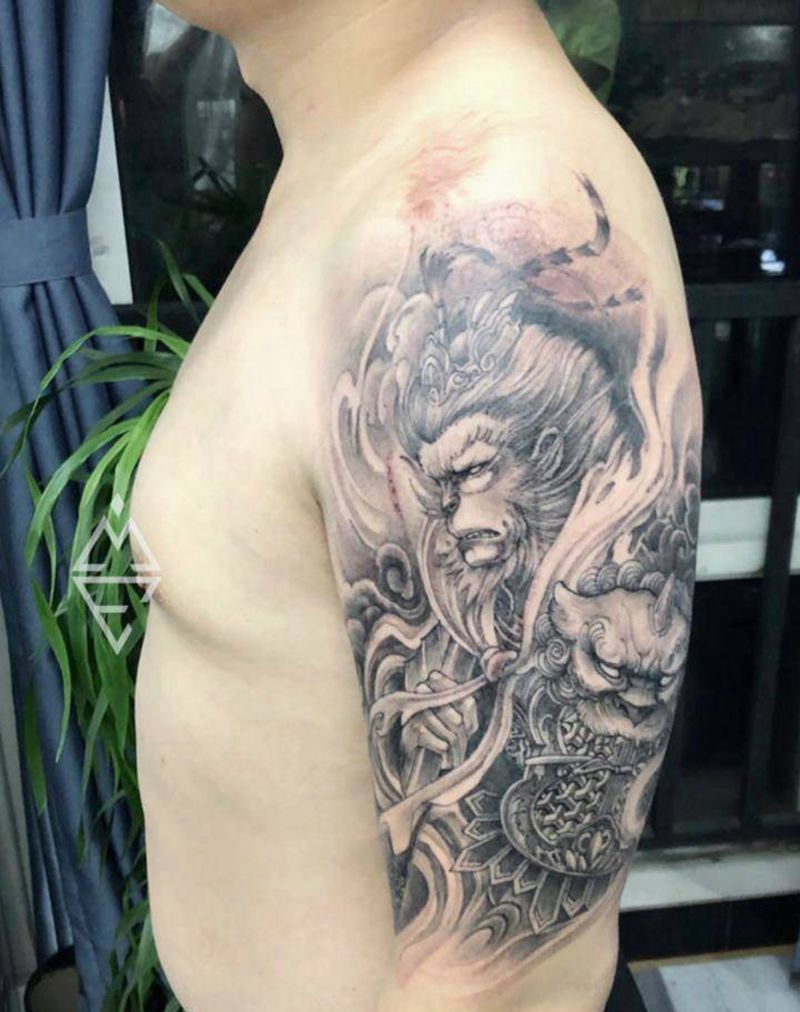 大圣纹身图片_手臂纹身图案