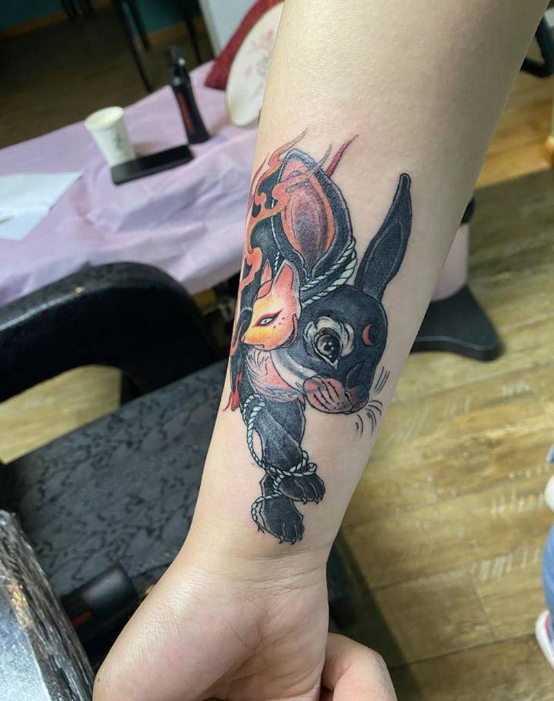 遮盖纹身图片_手臂New School纹身图案