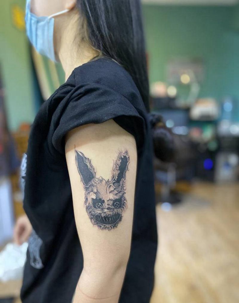 暗黑纹身图片_手臂点刺纹身图案