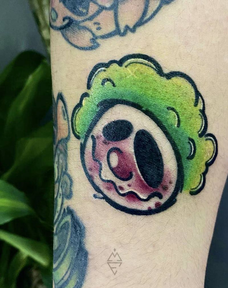 萝卜丁小丑纹身图片_手臂New School纹身图案