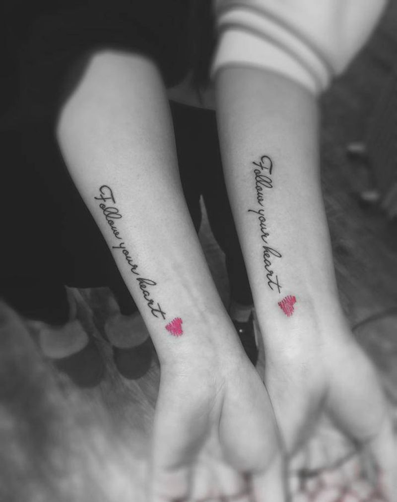 闺蜜纹纹身图片